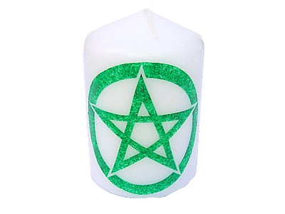 Pentacle Element Candle Earth NEW SIZE see description
